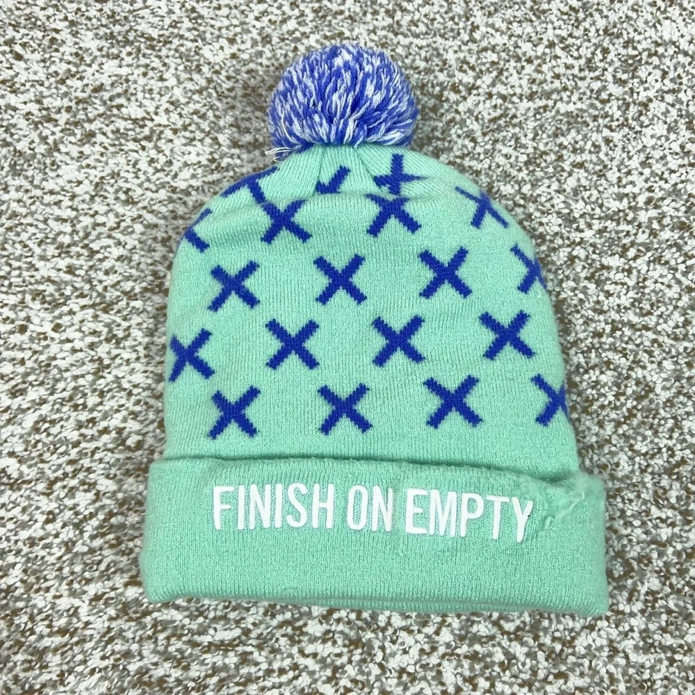 Nike Hat Beanie Mens One Size Green XC Cross Regionals Pom Winter Swoosh‎ Sports